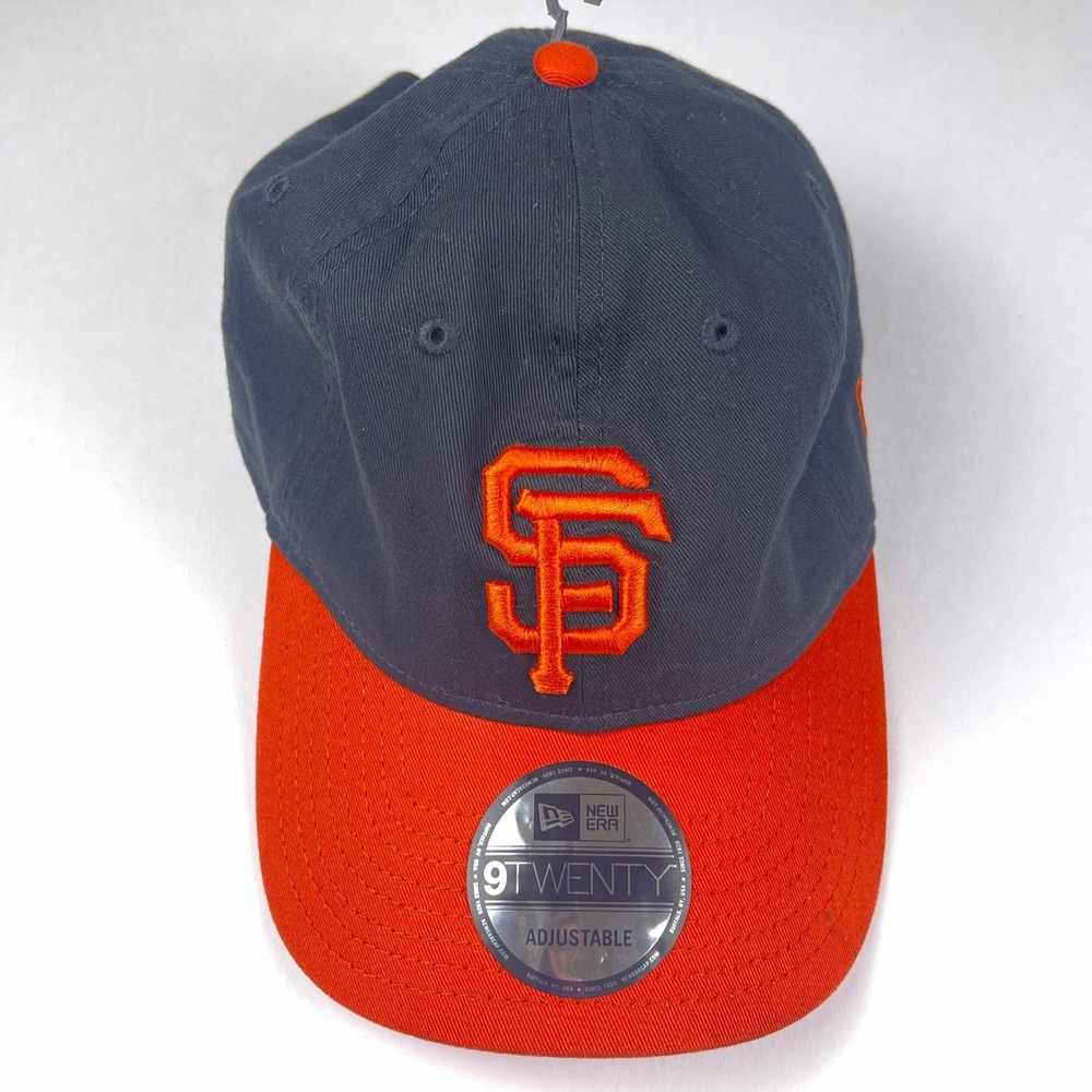 New Era 9TWENTY San Francisco Giants Hat Black Orange Adjustable MLB Cap